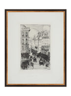 Paris Charcoal Sketch Art Print Giclee on Moab Rag