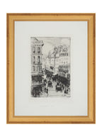 Paris Charcoal Sketch Art Print Giclee on Moab Rag