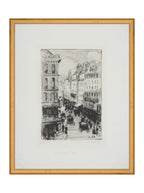 Paris Charcoal Sketch Art Print Giclee on Moab Rag