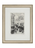 Paris Charcoal Sketch Art Print Giclee on Moab Rag