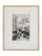 Paris Charcoal Sketch Art Print Giclee on Moab Rag