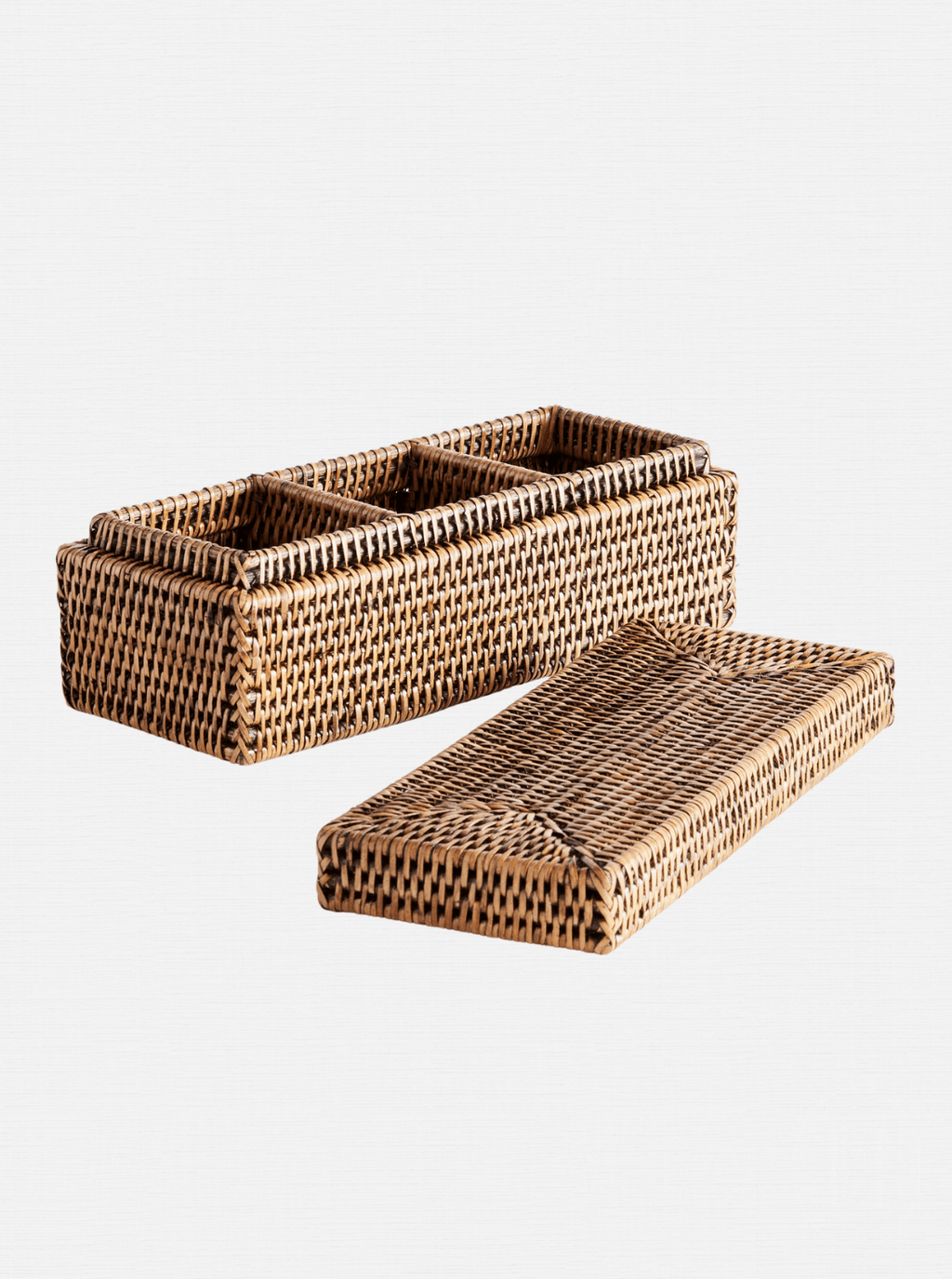 Boîte à 3 compartiments Polly Rattan