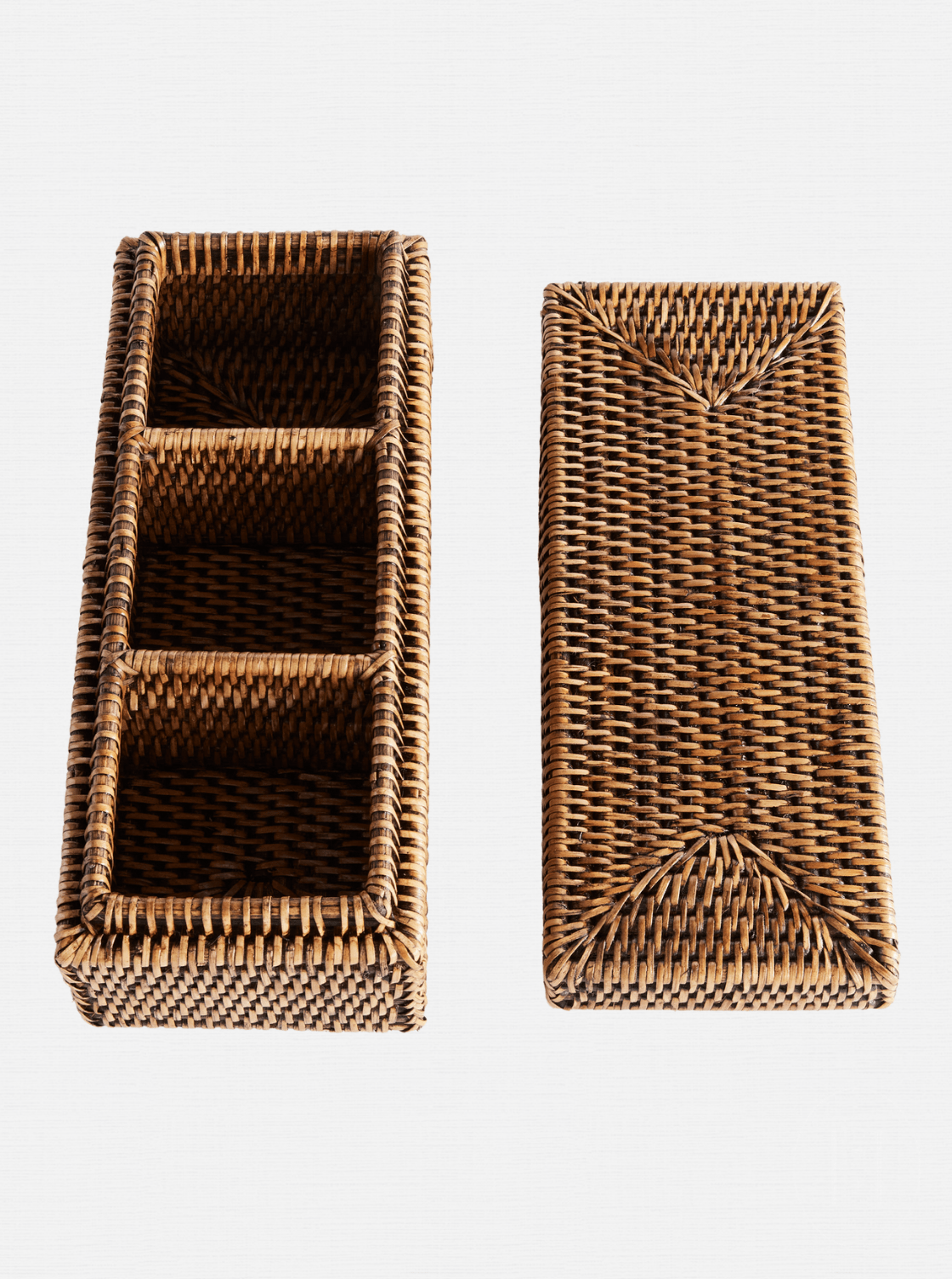 Boîte à 3 compartiments Polly Rattan