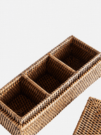 Boîte à 3 compartiments Polly Rattan