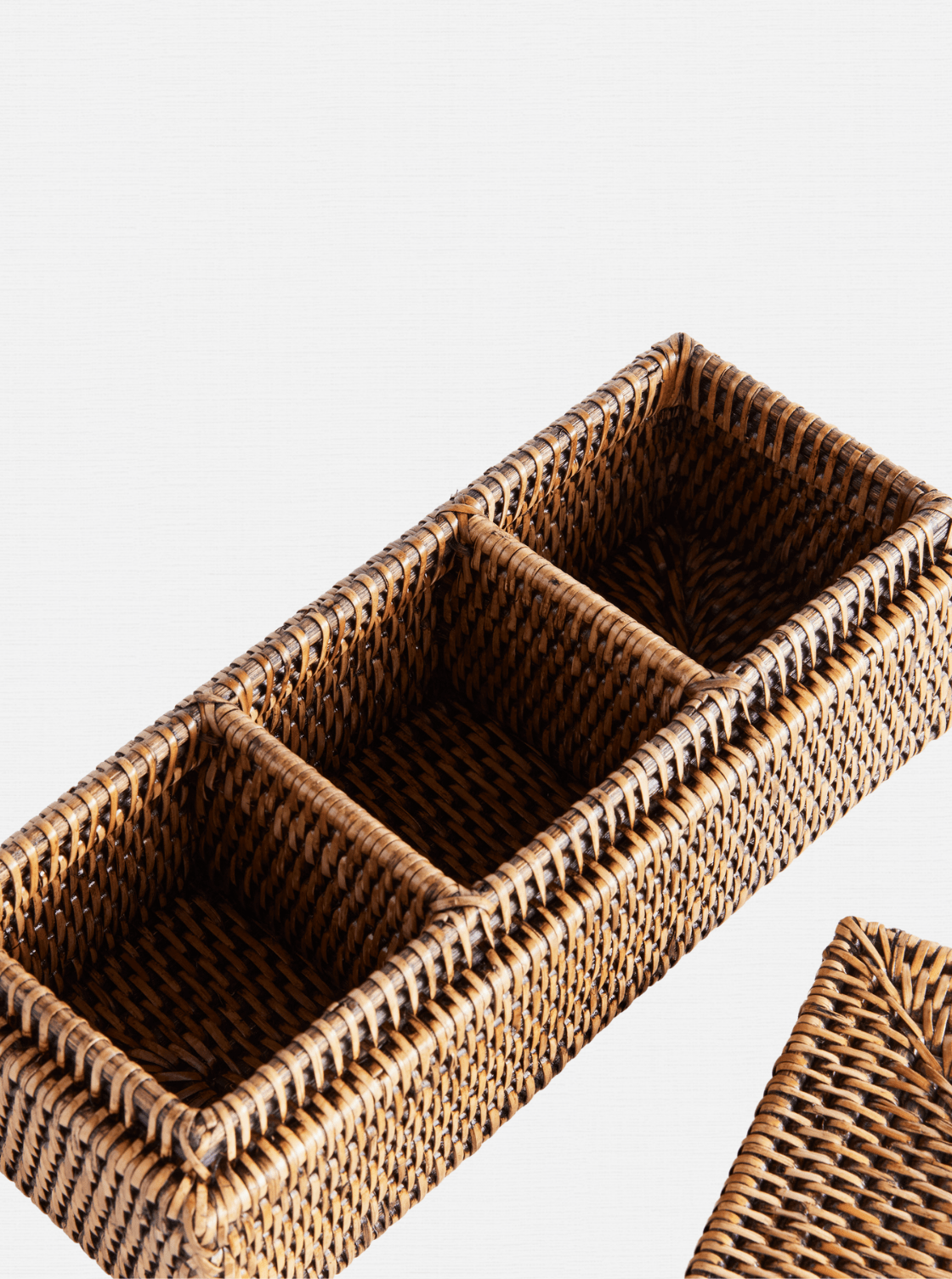 Boîte à 3 compartiments Polly Rattan