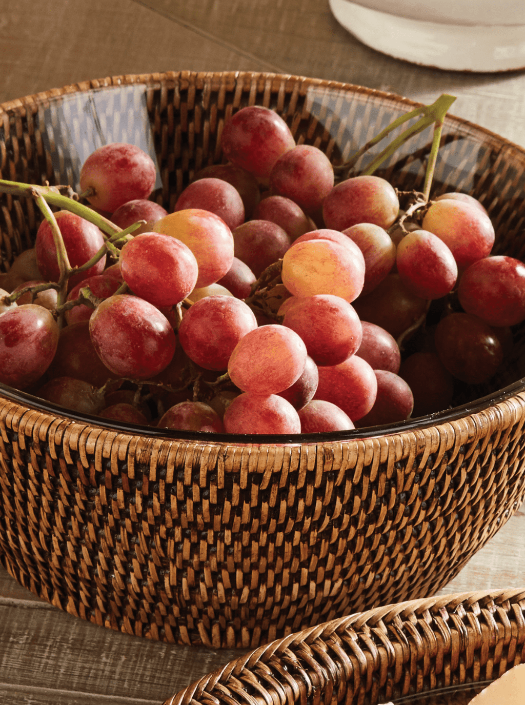 Bol de service en rotin Polly