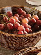 Bol de service en rotin Polly