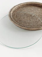 Plateau de service en rotin Polly