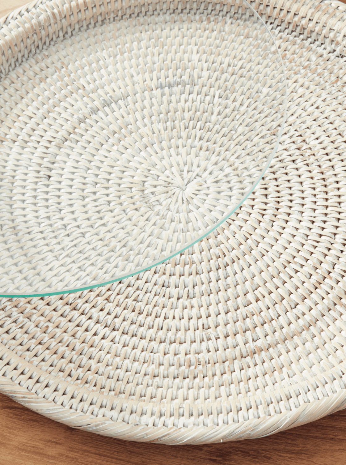 Plateau de service en rotin Polly