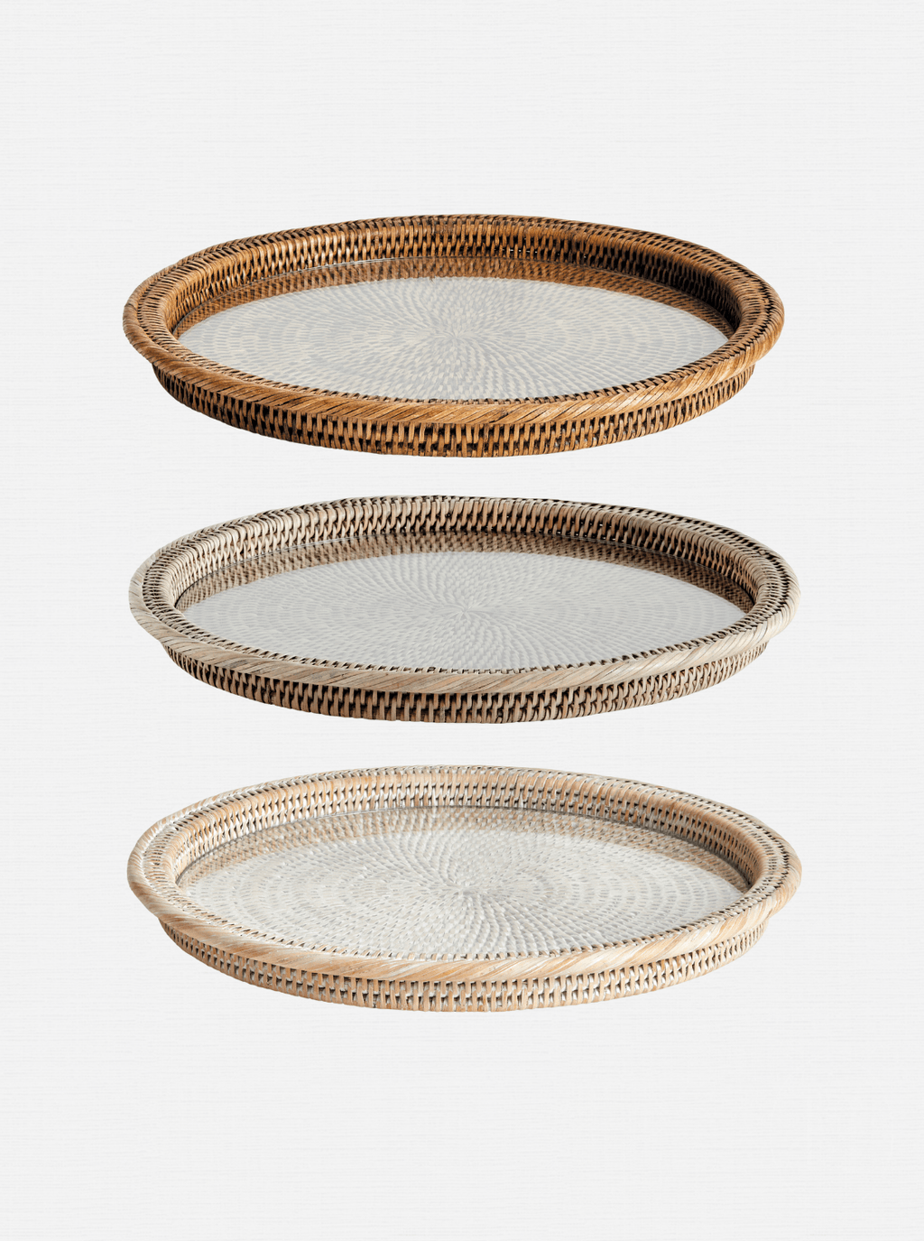 Plateau de service en rotin Polly