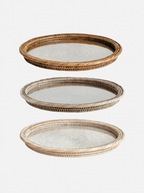 Plateau de service en rotin Polly