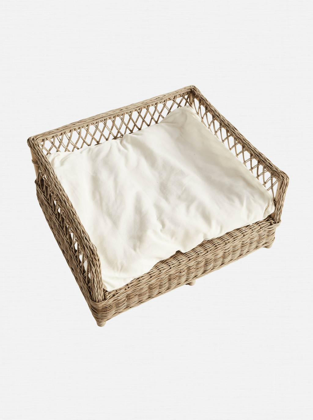 Lit pour animaux en rotin