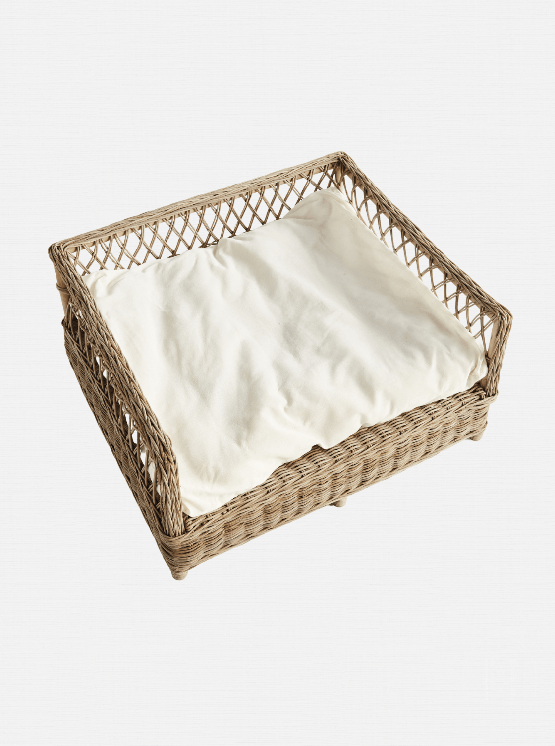 Lit pour animaux en rotin