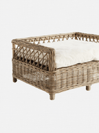 Lit pour animaux en rotin