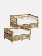 Lit pour animaux en rotin