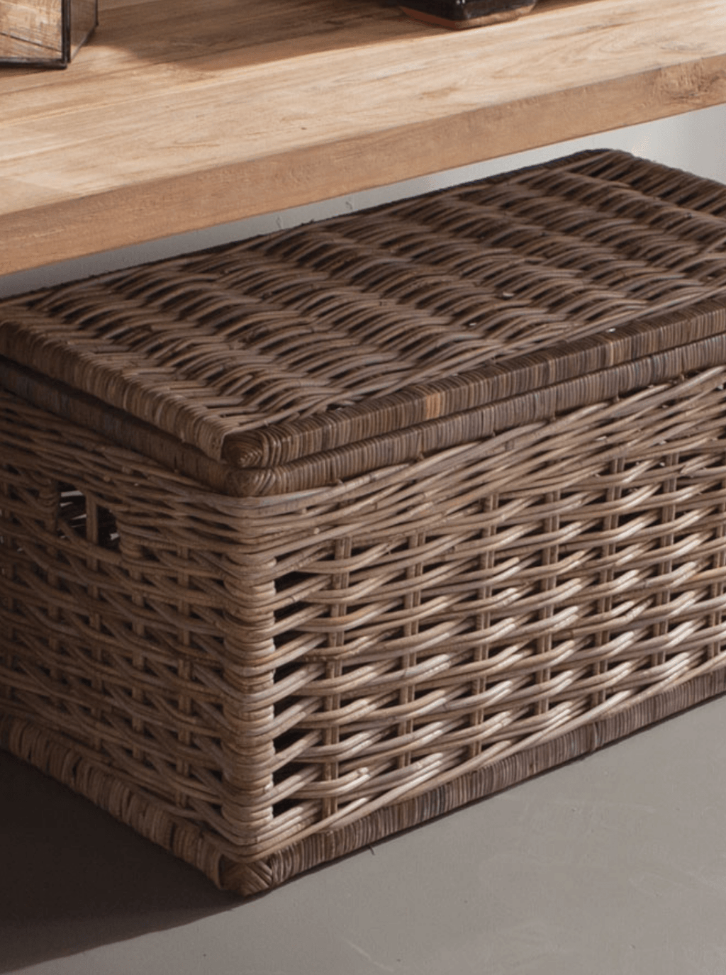 Coffres de rangement en rotin | Lot de 2