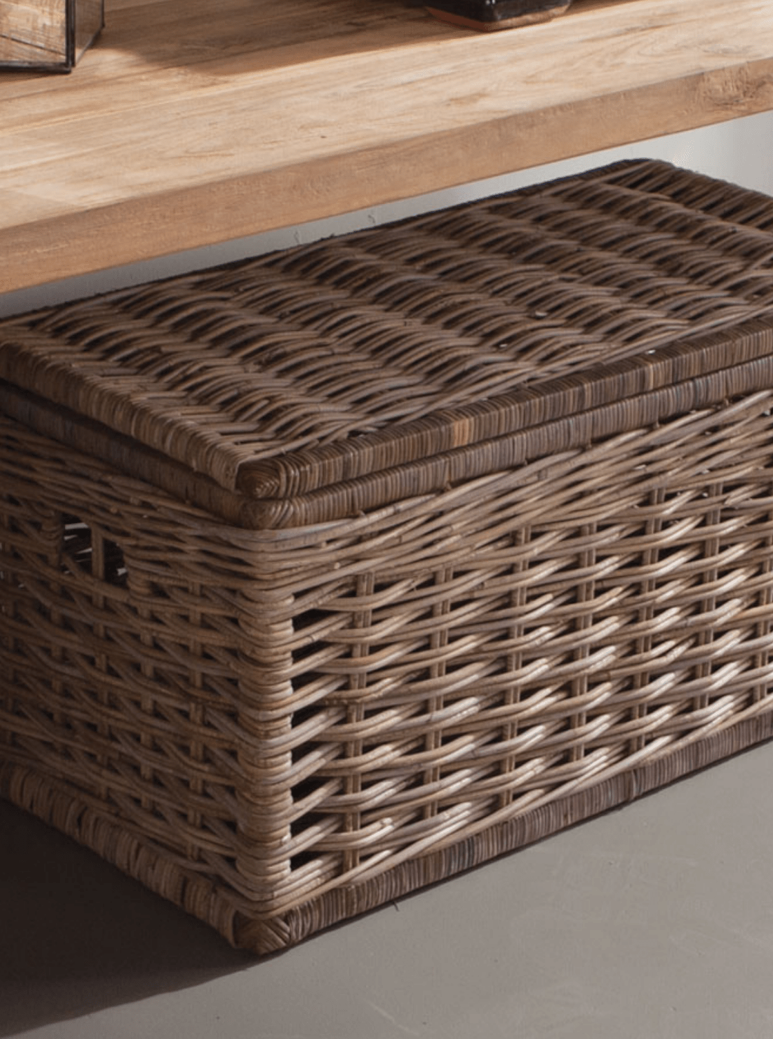 Coffres de rangement en rotin | Lot de 2