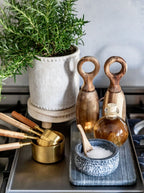 Ensemble moulin à sel et à poivre à anneau