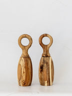 Ensemble moulin à sel et à poivre à anneau