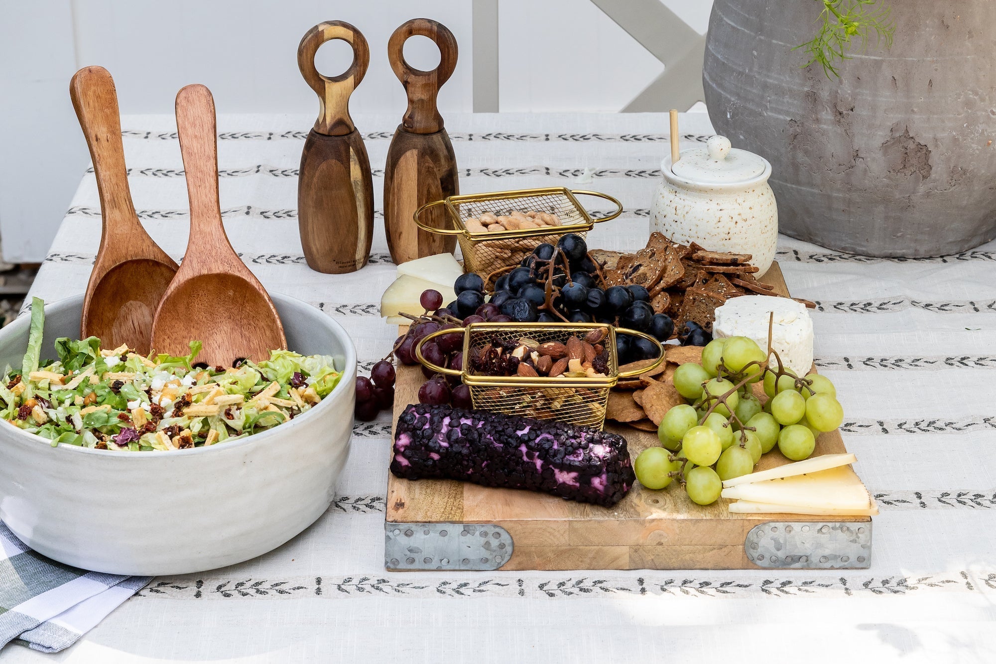 Ensemble moulin à sel et à poivre à anneau