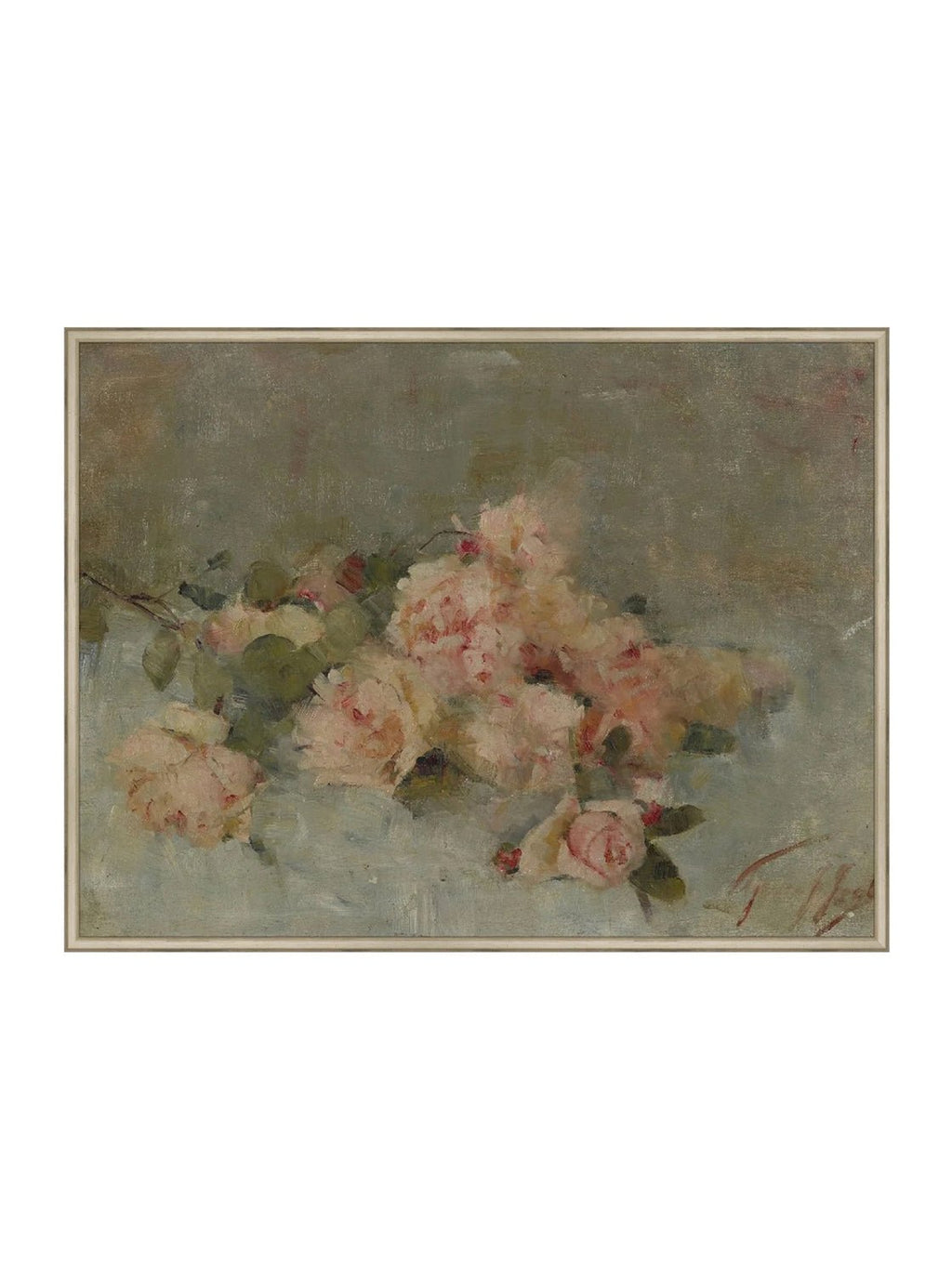 Roses Fine Art Painting On Canvas Romantic Floral Wall Art For Living Room Home Decor
