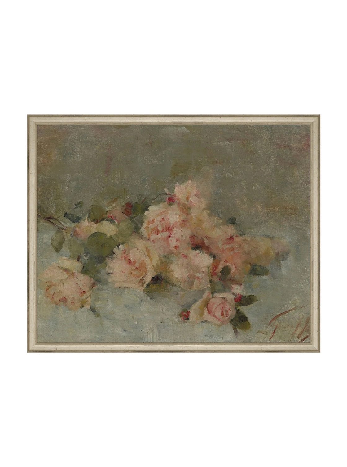 Roses Fine Art Painting On Canvas Romantic Floral Wall Art For Living Room Home Decor