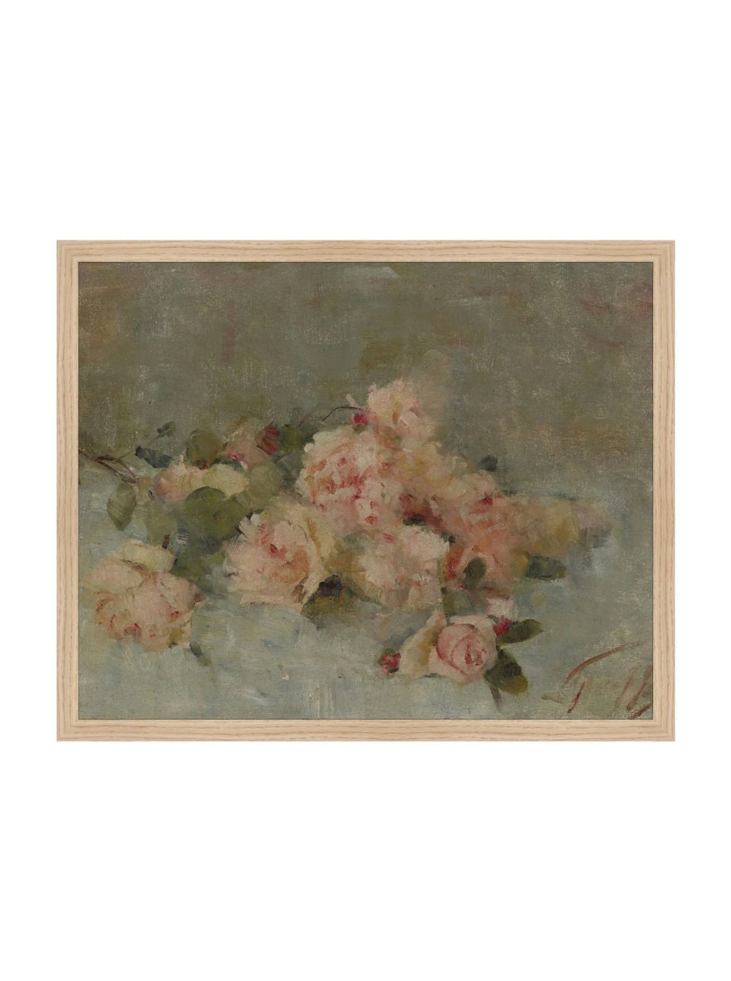 Roses Fine Art Painting On Canvas Romantic Floral Wall Art For Living Room Home Decor