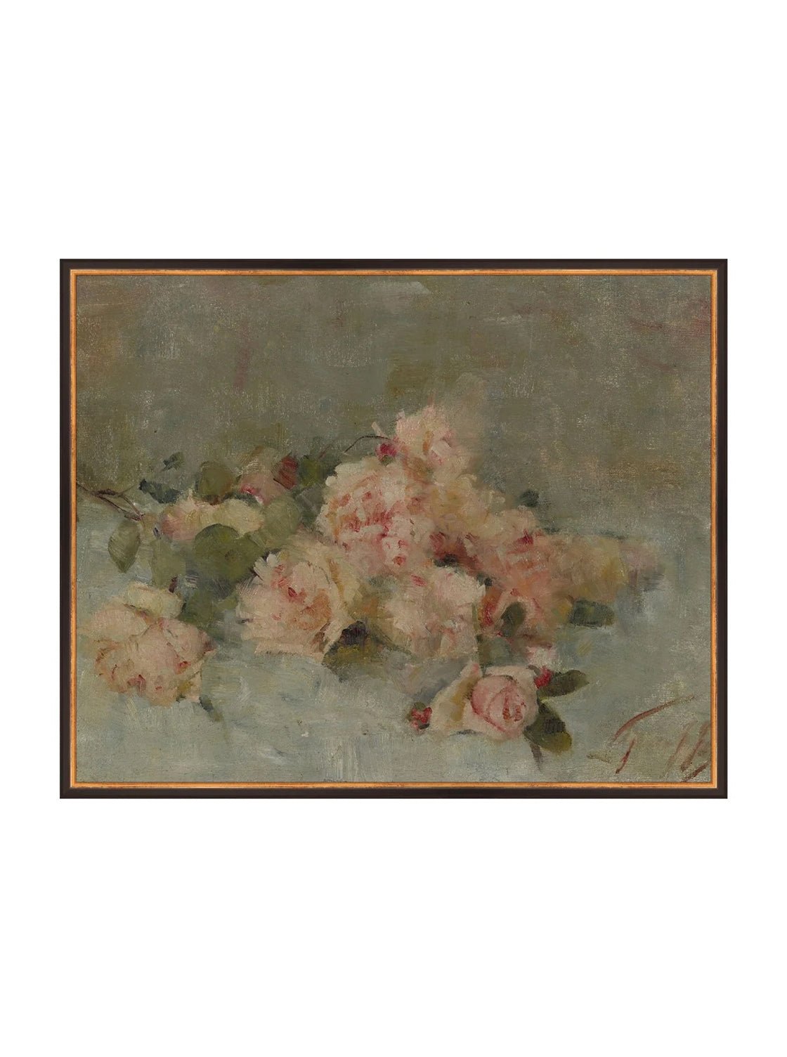 Roses Fine Art Painting On Canvas Romantic Floral Wall Art For Living Room Home Decor