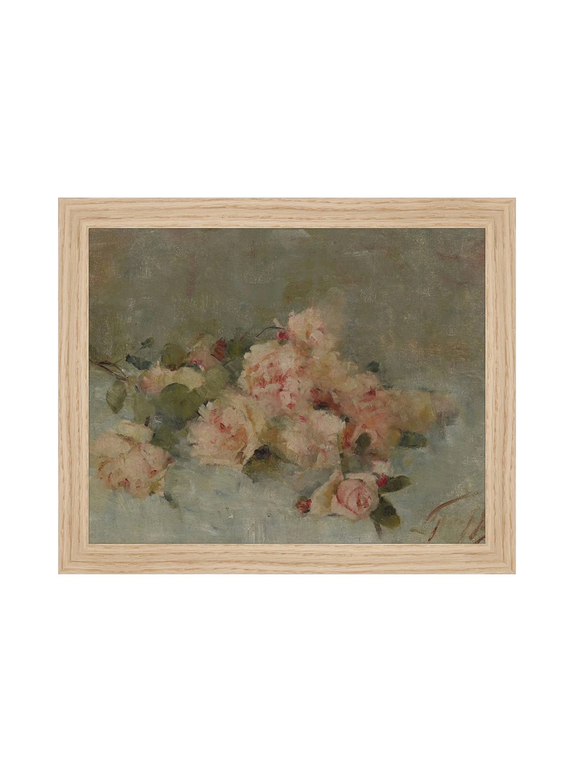 Roses Fine Art Painting On Canvas Romantic Floral Wall Art For Living Room Home Decor