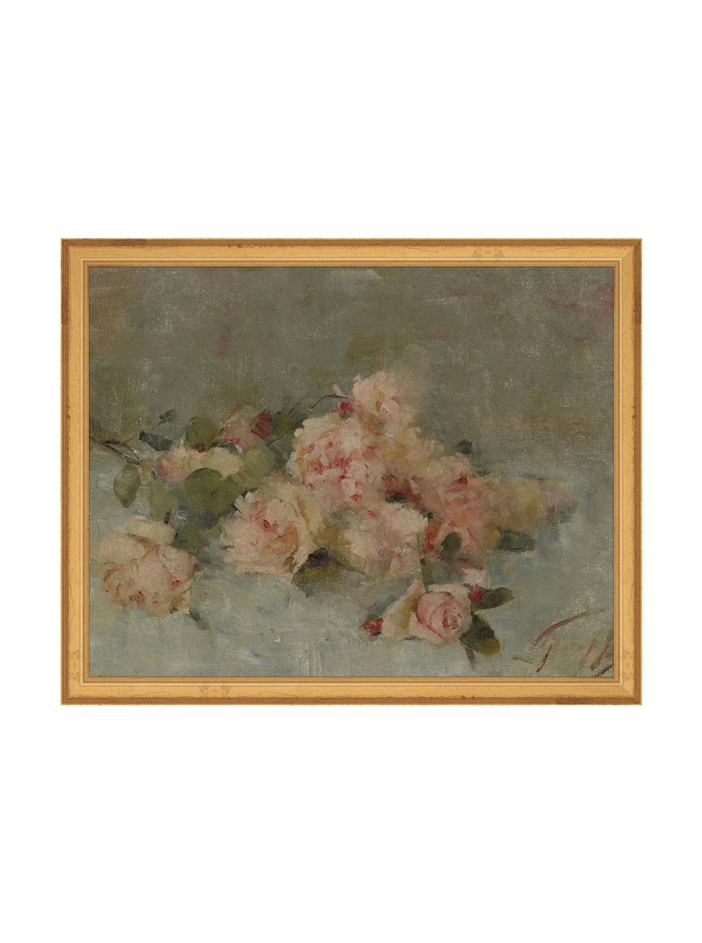Roses Fine Art Painting On Canvas Romantic Floral Wall Art For Living Room Home Decor