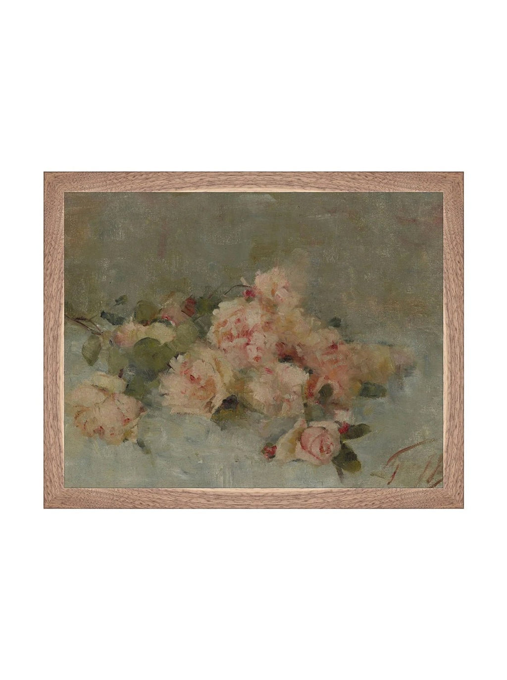 Roses Fine Art Painting On Canvas Romantic Floral Wall Art For Living Room Home Decor