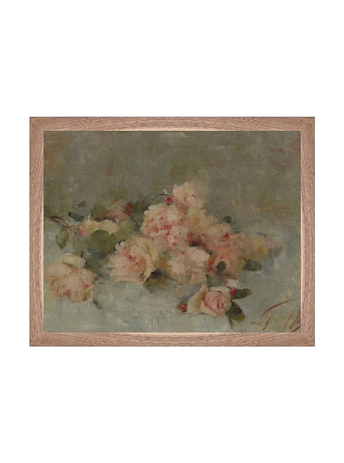 Roses Fine Art Painting On Canvas Romantic Floral Wall Art For Living Room Home Decor
