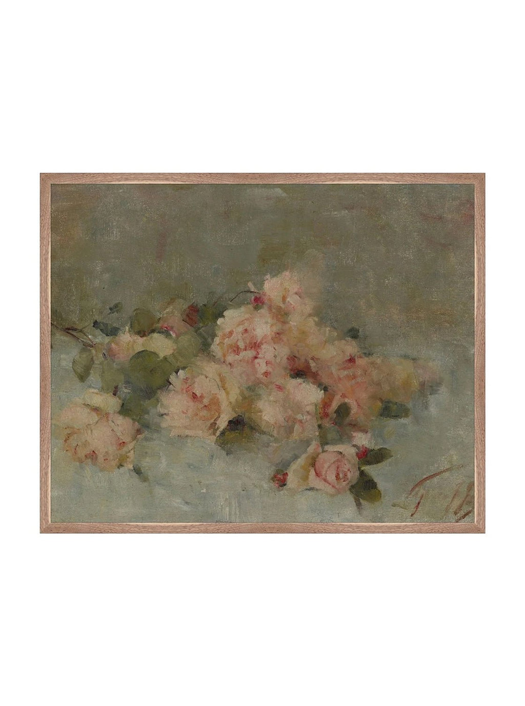 Roses Fine Art Painting On Canvas Romantic Floral Wall Art For Living Room Home Decor