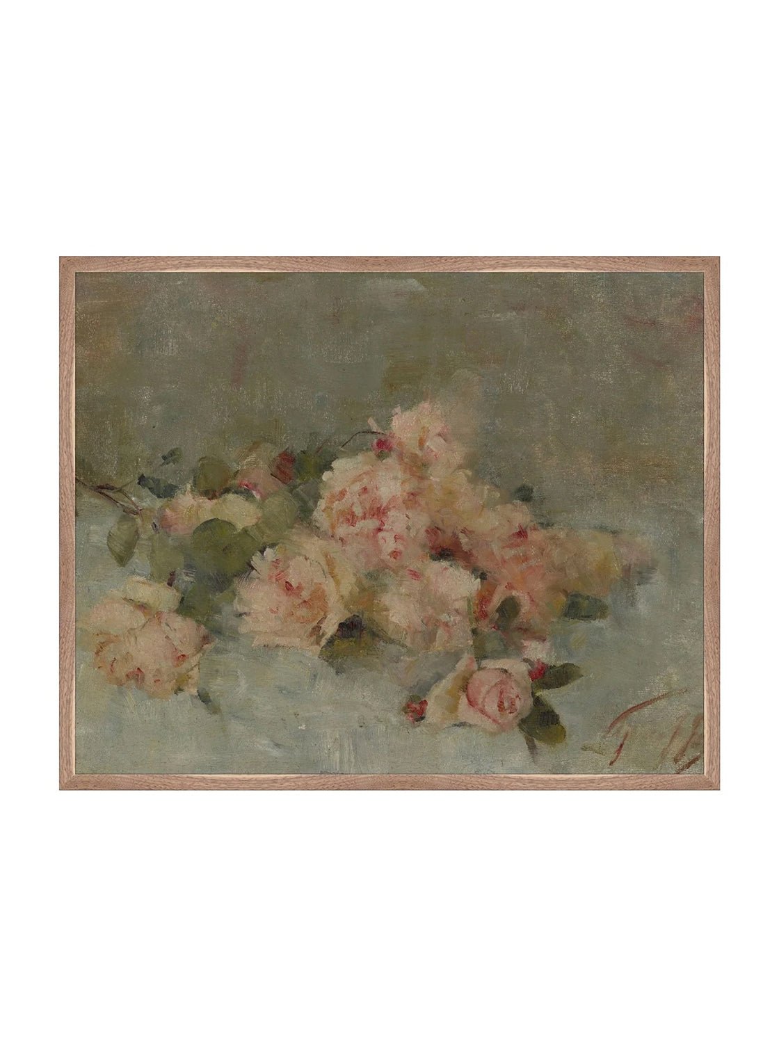 Roses Fine Art Painting On Canvas Romantic Floral Wall Art For Living Room Home Decor