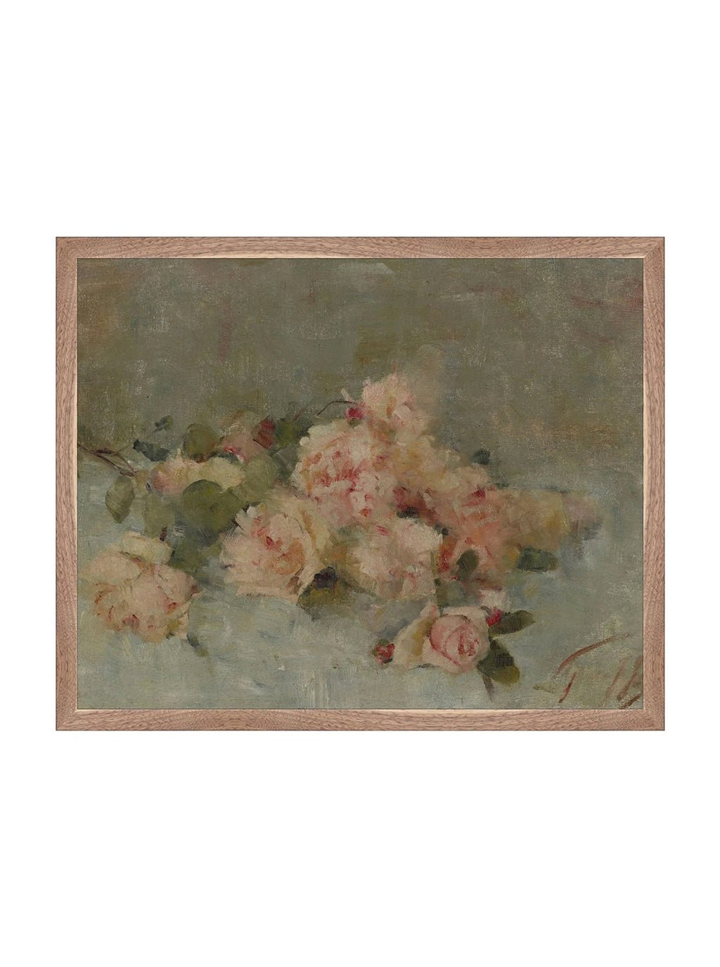 Roses Fine Art Painting On Canvas Romantic Floral Wall Art For Living Room Home Decor