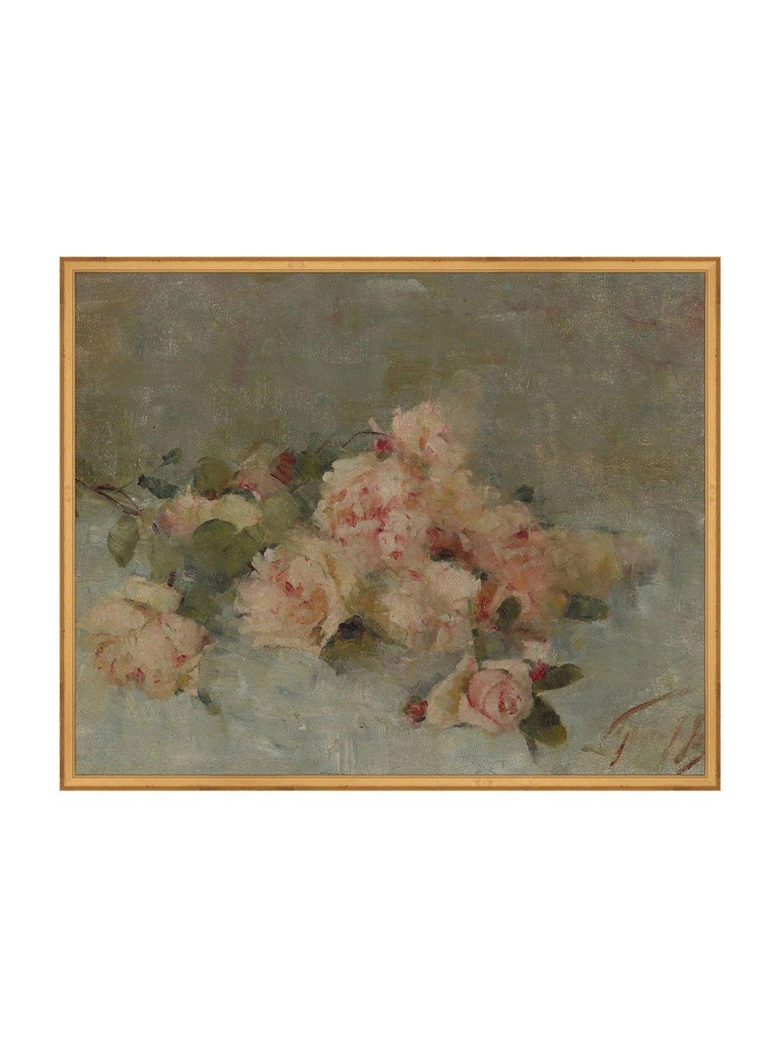 Roses Fine Art Painting On Canvas Romantic Floral Wall Art For Living Room Home Decor