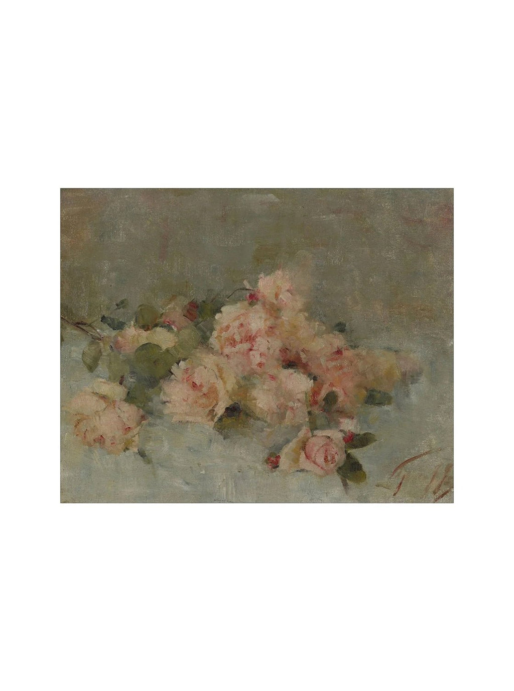 Roses Fine Art Painting On Canvas Romantic Floral Wall Art For Living Room Home Decor