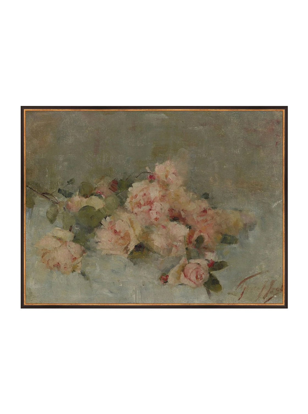 Roses Fine Art Painting On Canvas Romantic Floral Wall Art For Living Room Home Decor