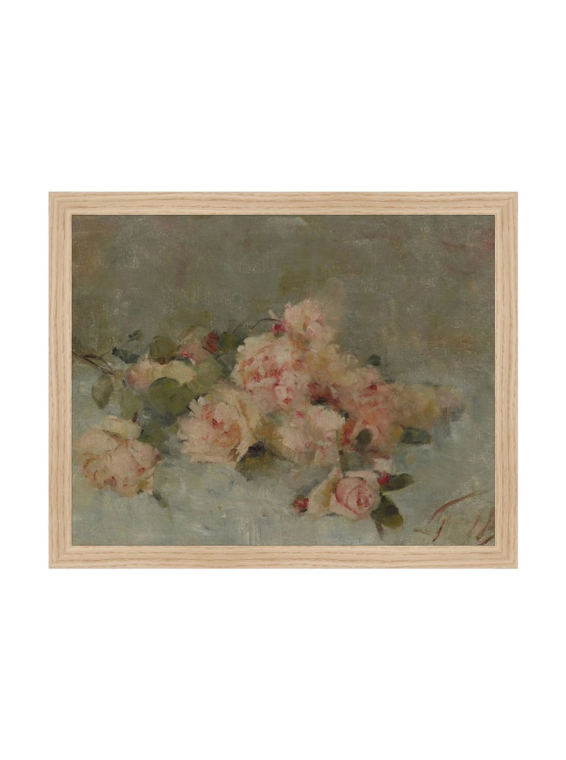 Roses Fine Art Painting On Canvas Romantic Floral Wall Art For Living Room Home Decor
