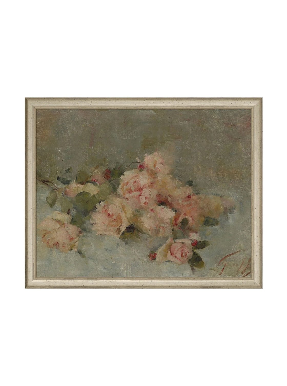 Roses Fine Art Painting On Canvas Romantic Floral Wall Art For Living Room Home Decor