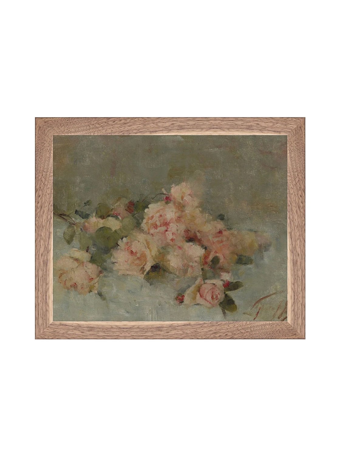 Roses Fine Art Painting On Canvas Romantic Floral Wall Art For Living Room Home Decor