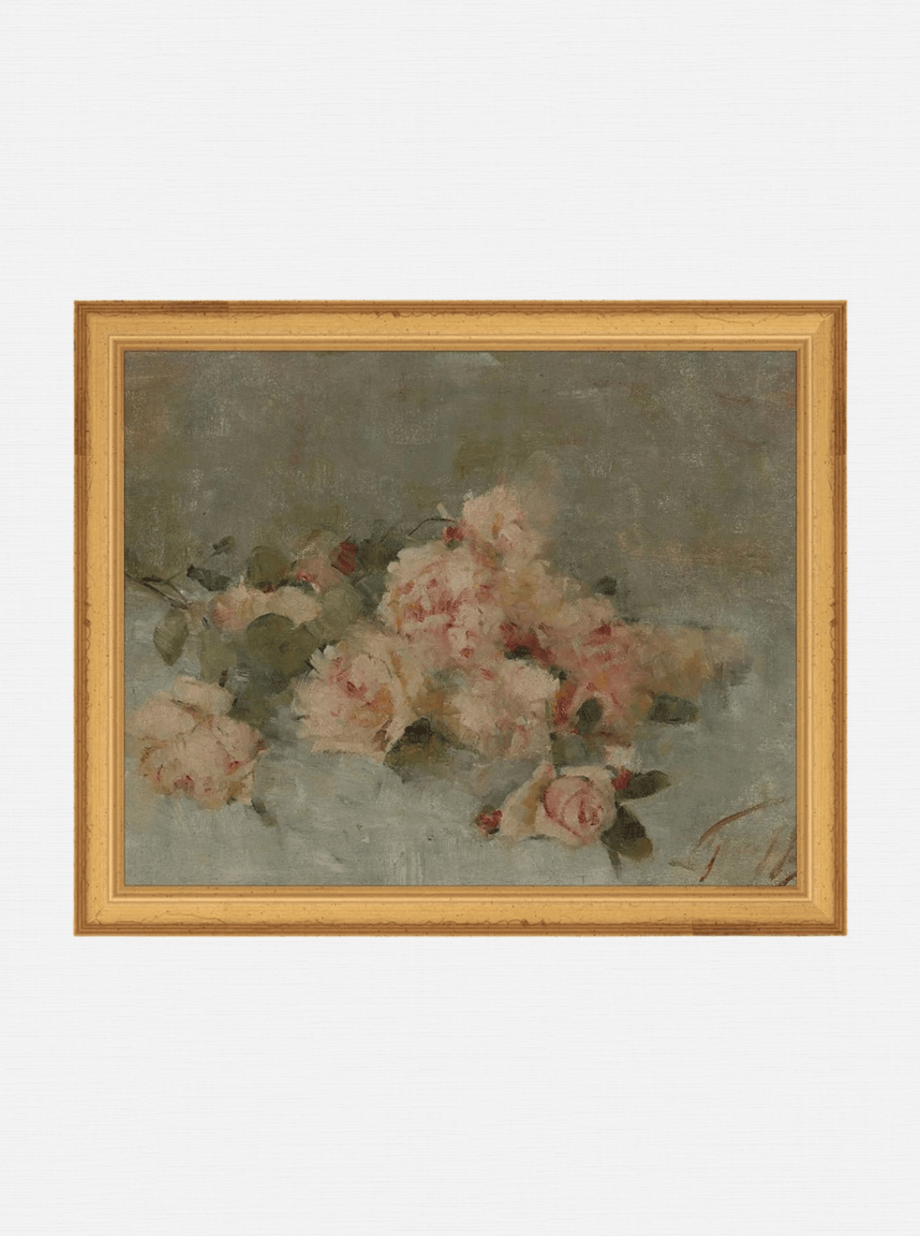 Roses Fine Art Painting On Canvas Romantic Floral Wall Art For Living Room Home Decor
