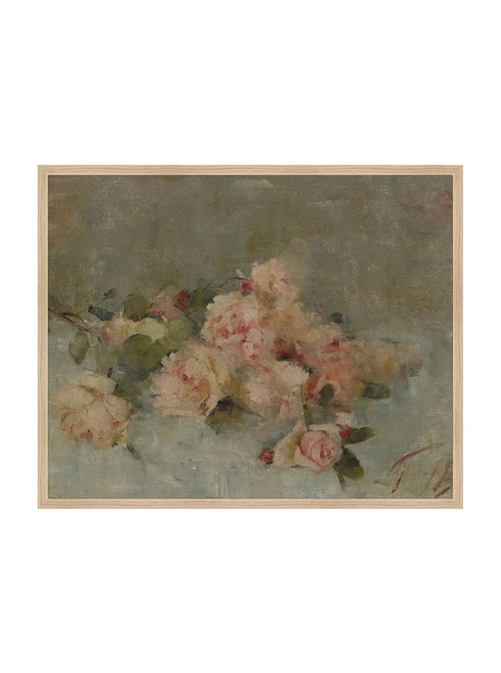 Roses Fine Art Painting On Canvas Romantic Floral Wall Art For Living Room Home Decor