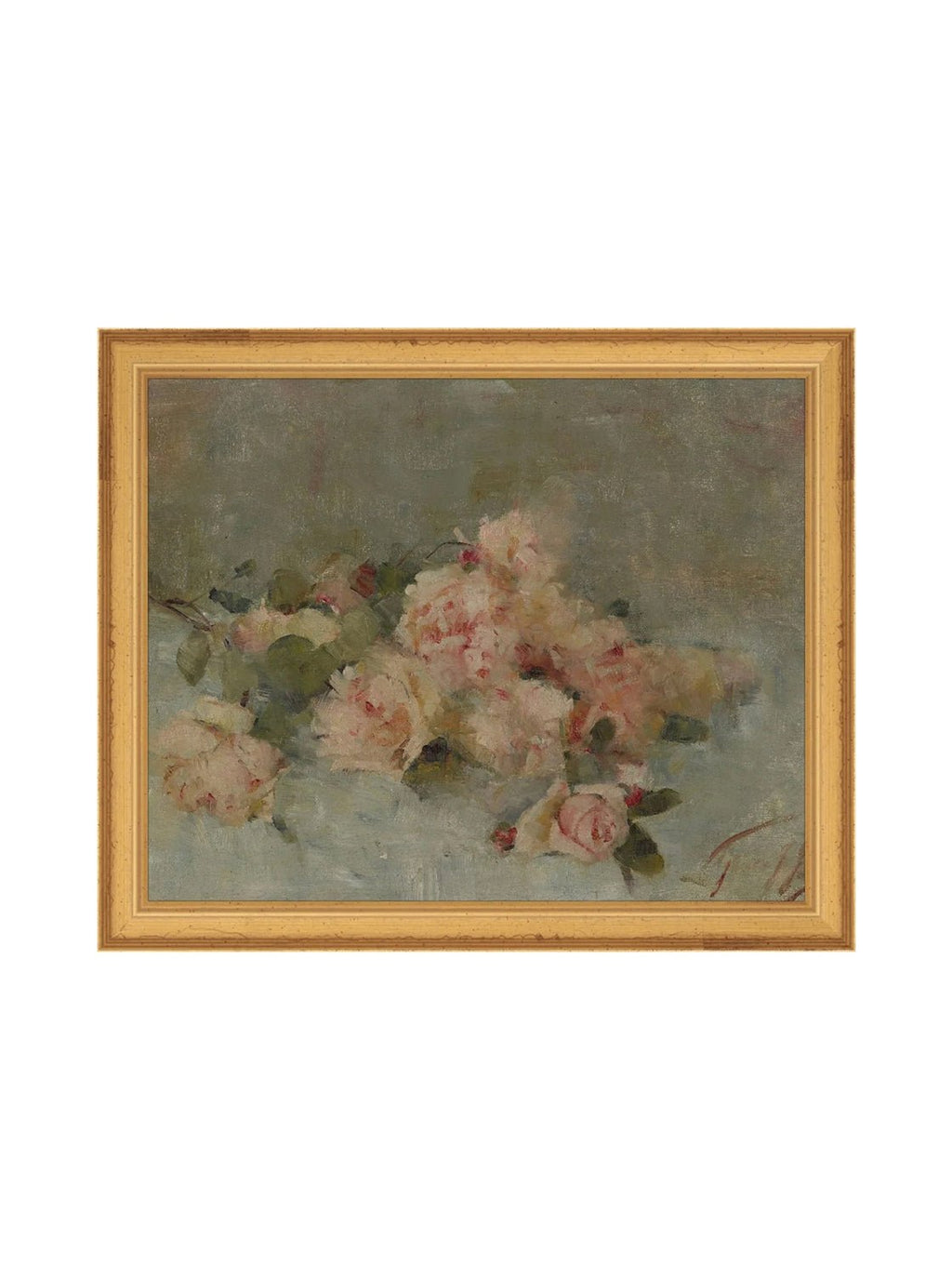 Roses Fine Art Painting On Canvas Romantic Floral Wall Art For Living Room Home Decor