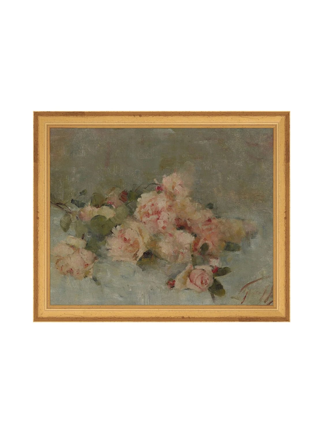 Roses Fine Art Painting On Canvas Romantic Floral Wall Art For Living Room Home Decor