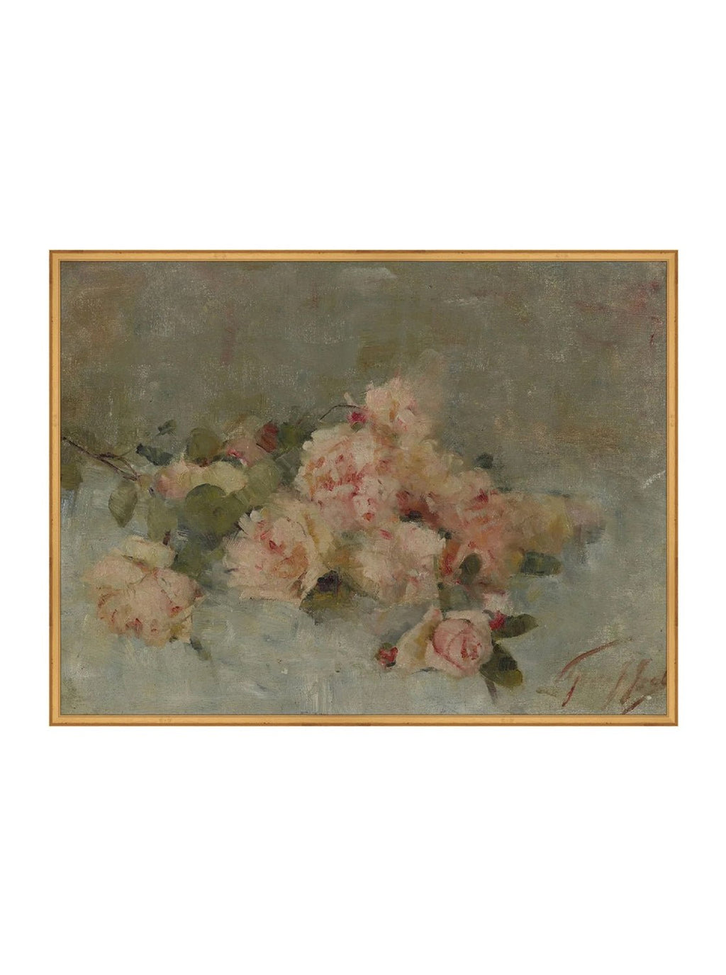 Roses Fine Art Painting On Canvas Romantic Floral Wall Art For Living Room Home Decor