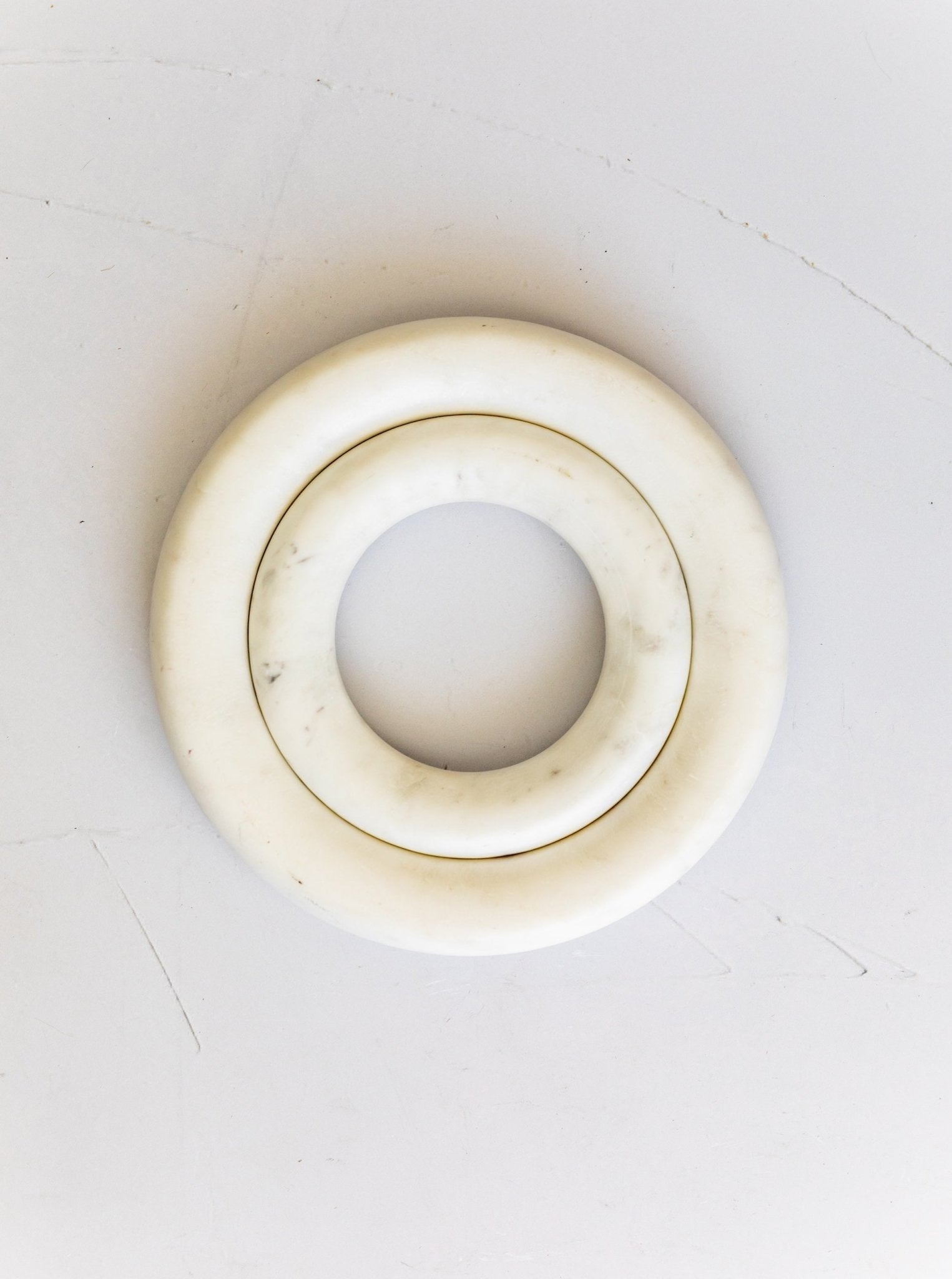 Dessous de plat rond en marbre | Lot de 2