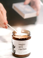 Bougie de soja au cactus saguaro