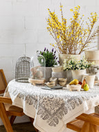 Nappe à motifs ardoise