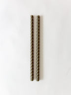 Bougies coniques en spirale | Lot de 2